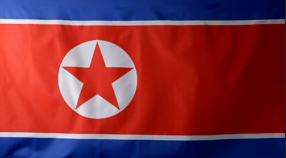 North Korea Armed Flag