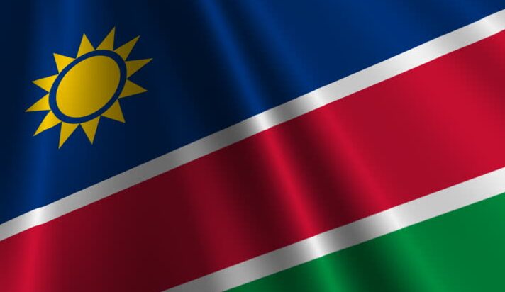 National Flag of Namibia Pictures