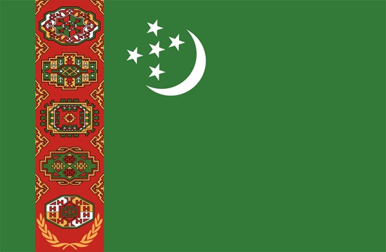 national flag of Turkmenistan