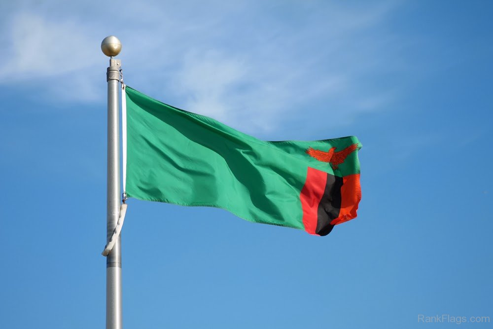 national Flag of Zambia