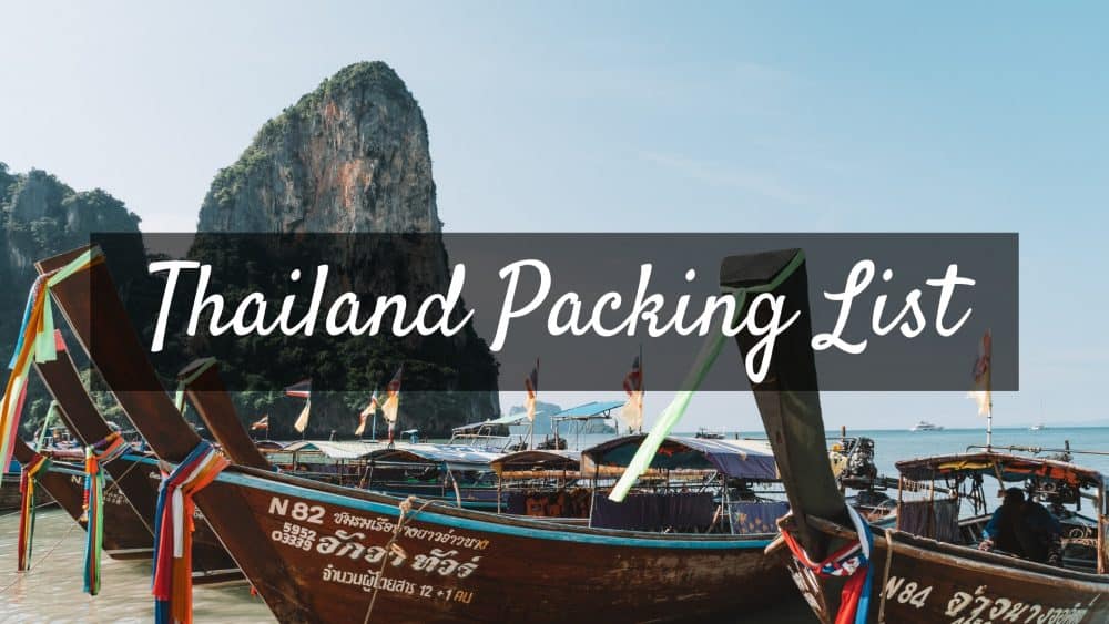 Packing List for Thailand