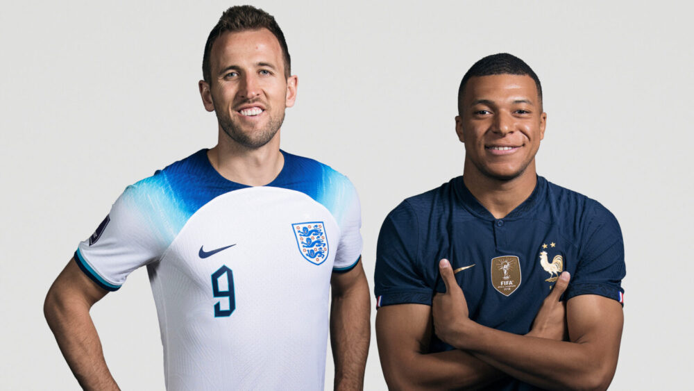 Harry Kane and Kylian Mbappé